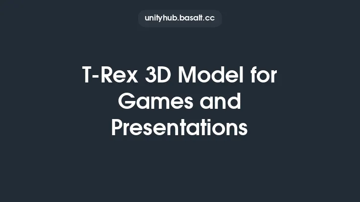 T-Rex 3D Model for Games and Presentations Thumbnail