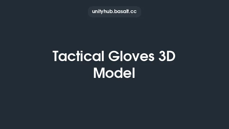 Tactical Gloves 3D Model Thumbnail