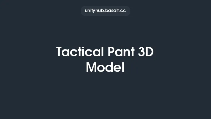 Tactical Pant 3D Model Thumbnail