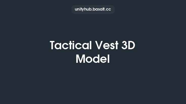 Tactical Vest 3D Model Thumbnail