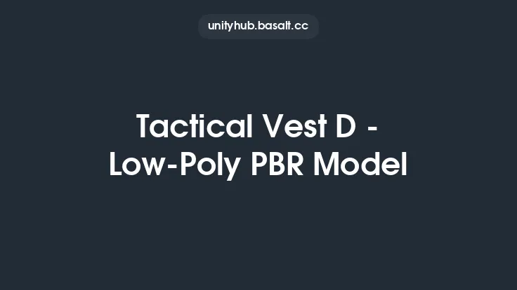Tactical Vest D - Low-Poly PBR Model Thumbnail