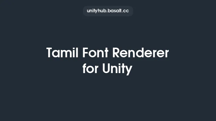 Tamil Font Renderer for Unity Thumbnail