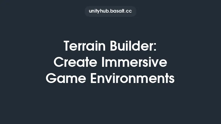 Terrain Builder: Create Immersive Game Environments Thumbnail