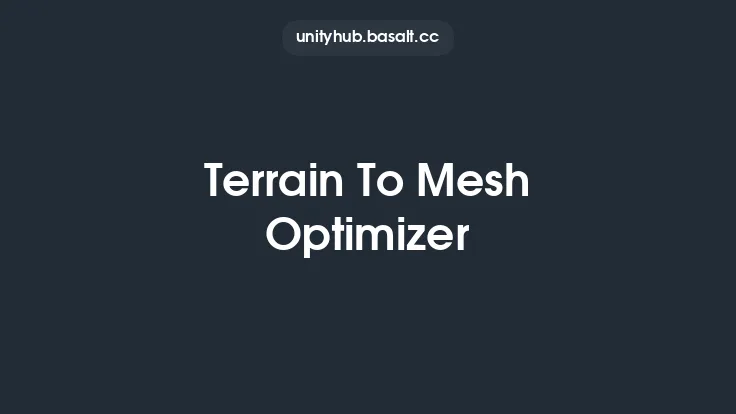 Terrain To Mesh Optimizer Thumbnail