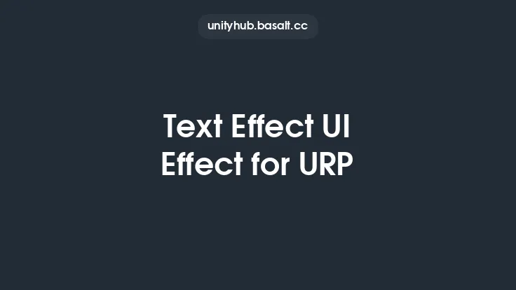 Text Effect UI Effect for URP Thumbnail