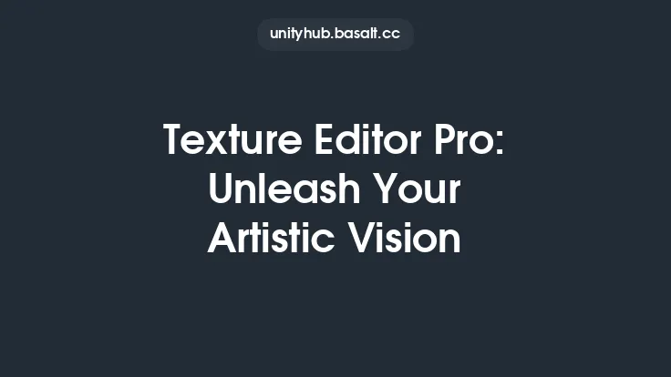 Texture Editor Pro: Unleash Your Artistic Vision Thumbnail