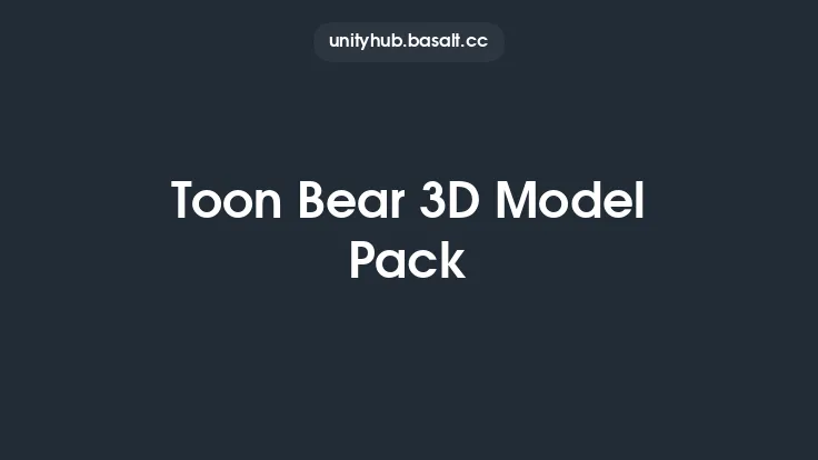 Toon Bear 3D Model Pack Thumbnail