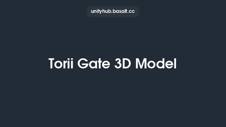 Torii Gate 3D Model Thumbnail