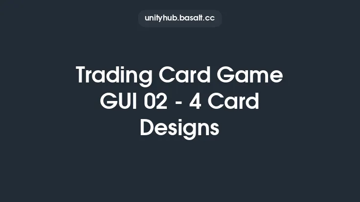 Trading Card Game GUI 02 - 4 Card Designs Thumbnail
