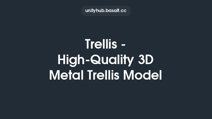 Trellis - High-Quality 3D Metal Trellis Model Thumbnail