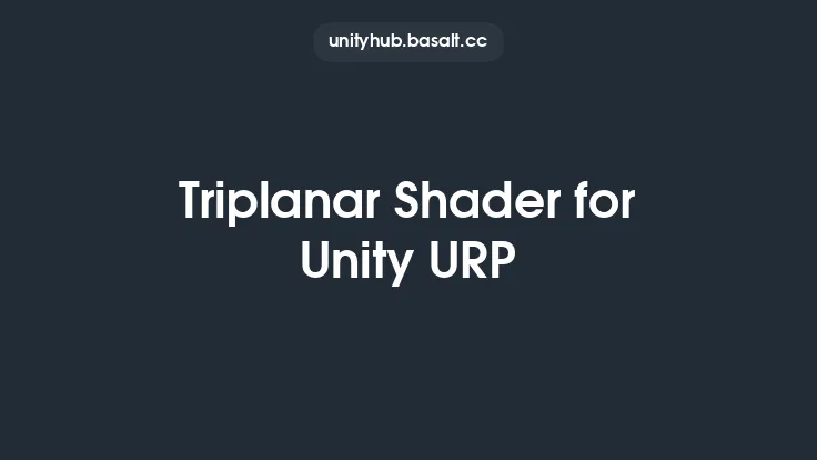 Triplanar Shader for Unity URP Thumbnail