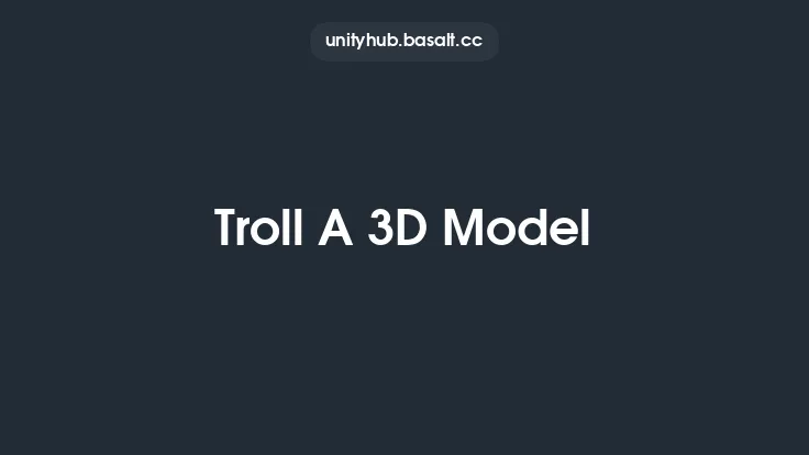 Troll A 3D Model Thumbnail