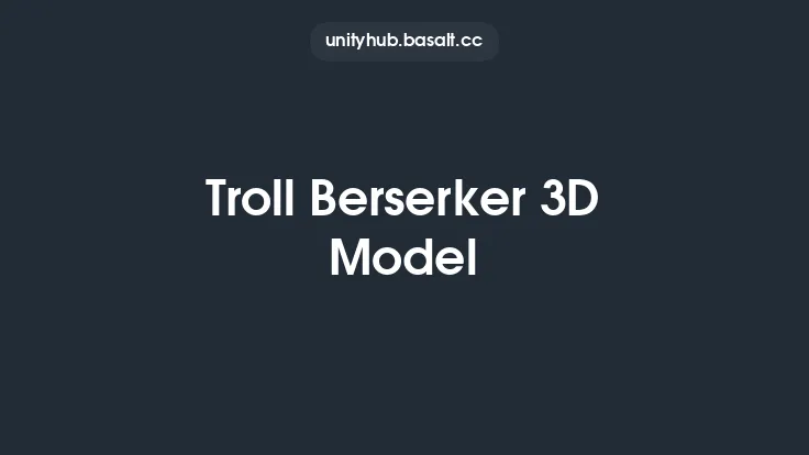 Troll Berserker 3D Model Thumbnail