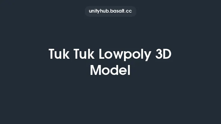 Tuk Tuk Lowpoly 3D Model Thumbnail
