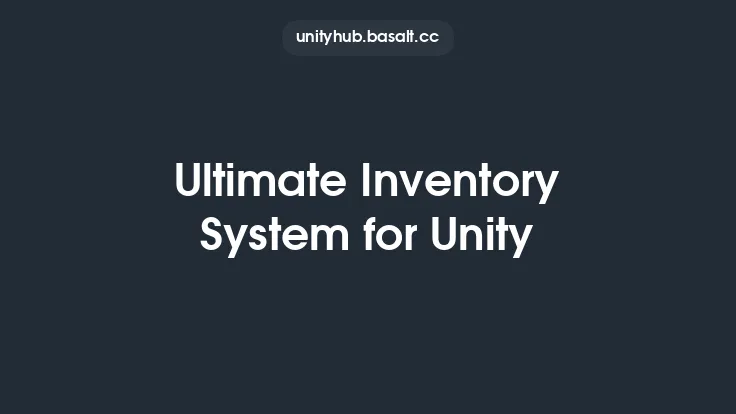 Ultimate Inventory System for Unity Thumbnail