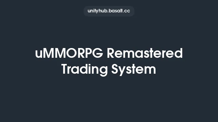 uMMORPG Remastered Trading System Thumbnail