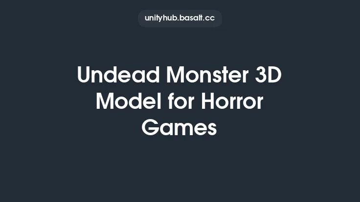 Undead Monster 3D Model for Horror Games Thumbnail