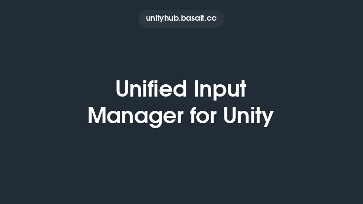 Unified Input Manager for Unity Thumbnail