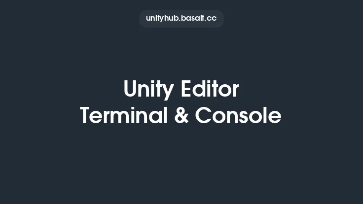 Unity Editor Terminal & Console Thumbnail