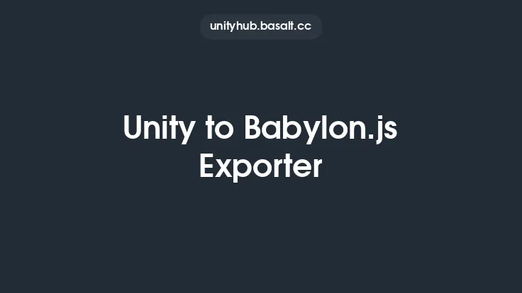 Unity to Babylon.js Exporter Thumbnail