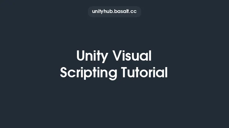 Unity Visual Scripting Tutorial Thumbnail