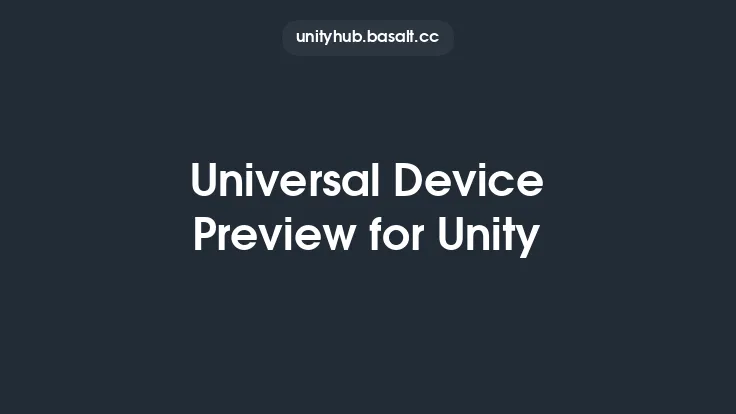 Universal Device Preview for Unity Thumbnail