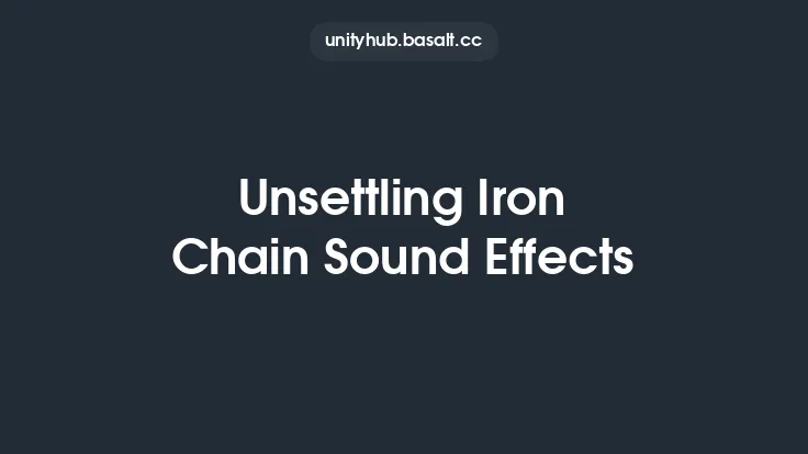 Unsettling Iron Chain Sound Effects Thumbnail