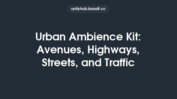 Urban Ambience Kit: Avenues, Highways, Streets, and Traffic Thumbnail