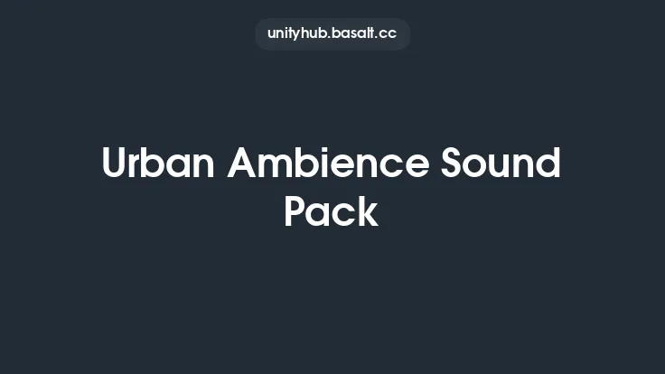 Urban Ambience Sound Pack Thumbnail