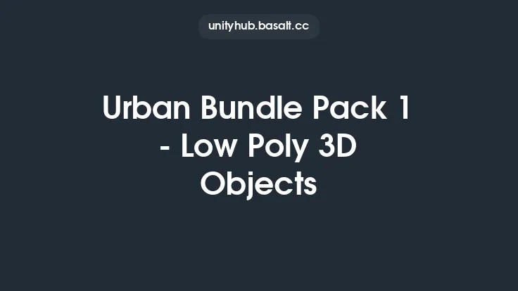Urban Bundle Pack 1 - Low Poly 3D Objects Thumbnail