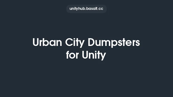 Urban City Dumpsters for Unity Thumbnail