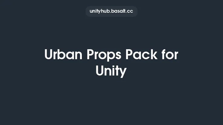 Urban Props Pack for Unity Thumbnail