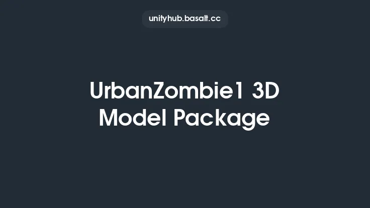 UrbanZombie1 3D Model Package Thumbnail