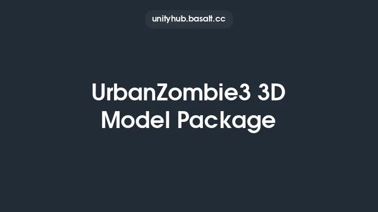 UrbanZombie3 3D Model Package Thumbnail