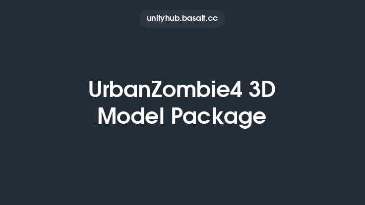 UrbanZombie4 3D Model Package Thumbnail