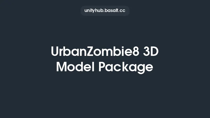 UrbanZombie8 3D Model Package Thumbnail