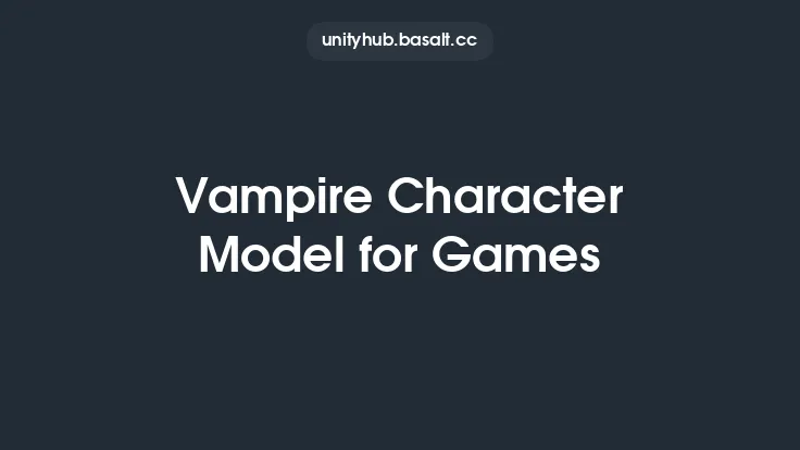 Vampire Character Model for Games Thumbnail