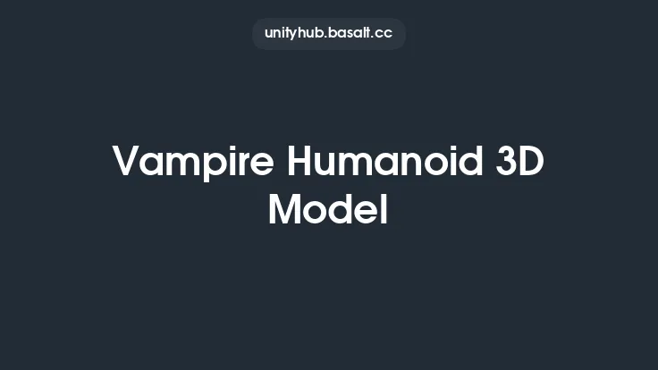 Vampire Humanoid 3D Model Thumbnail