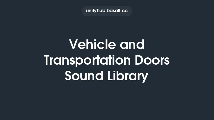 Vehicle and Transportation Doors Sound Library Thumbnail