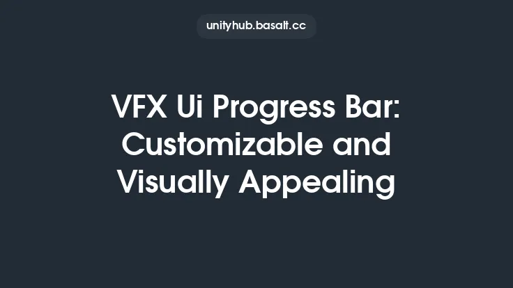 VFX Ui Progress Bar: Customizable and Visually Appealing Thumbnail