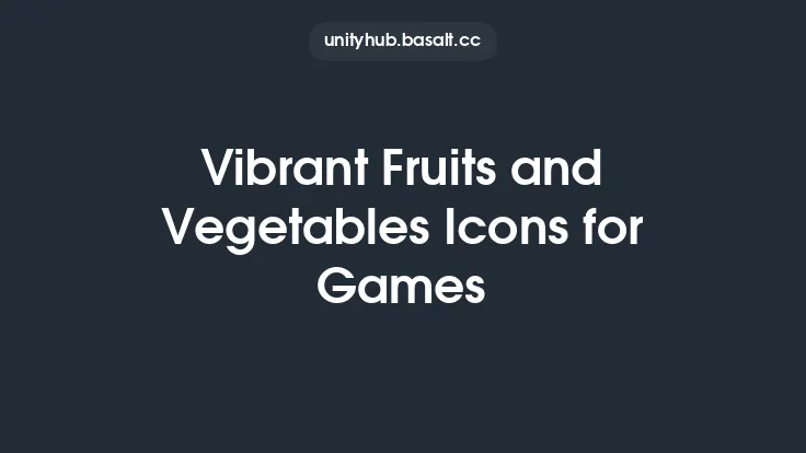 Vibrant Fruits and Vegetables Icons for Games Thumbnail