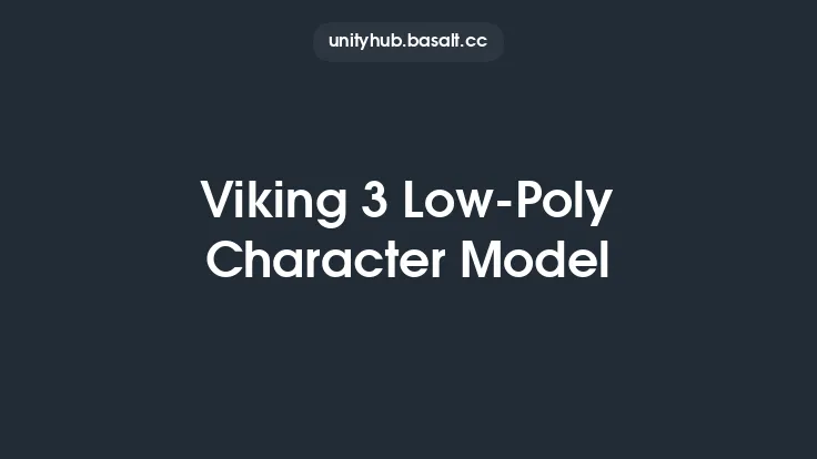 Viking 3 Low-Poly Character Model Thumbnail