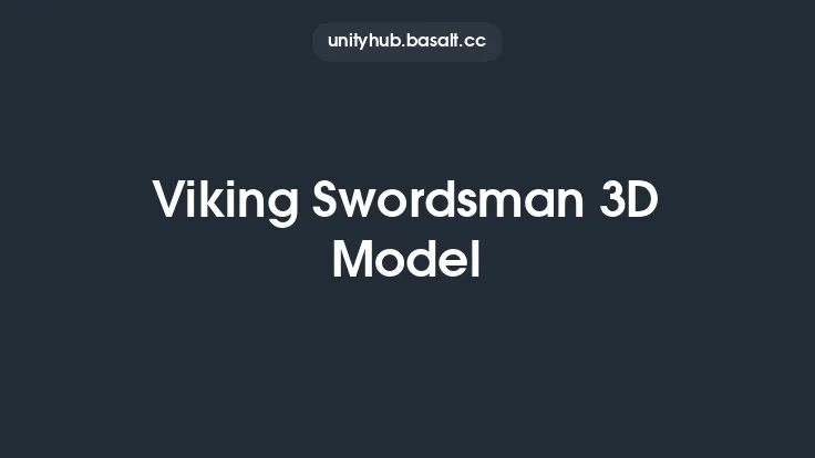 Viking Swordsman 3D Model Thumbnail