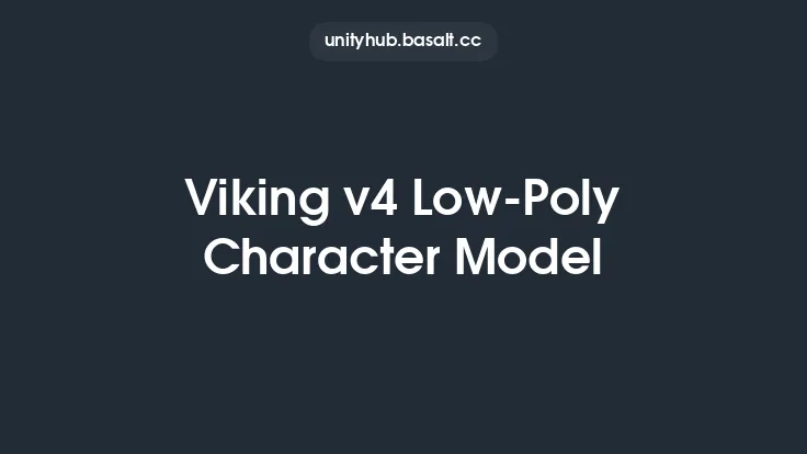 Viking v4 Low-Poly Character Model Thumbnail