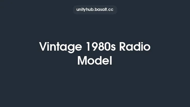 Vintage 1980s Radio Model Thumbnail