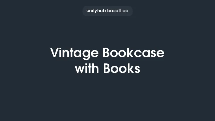 Vintage Bookcase with Books Thumbnail