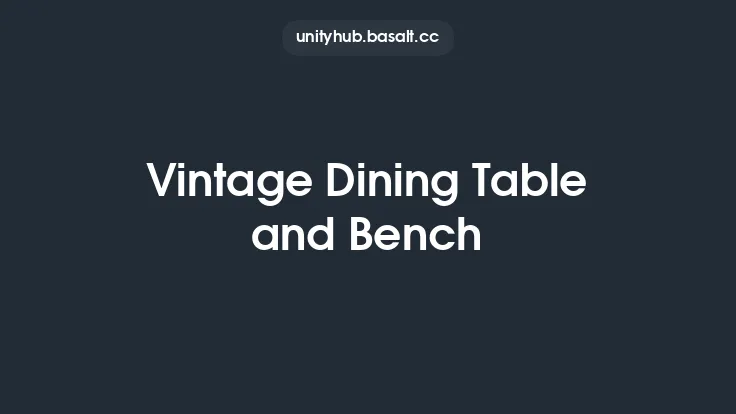 Vintage Dining Table and Bench Thumbnail