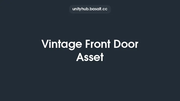 Vintage Front Door Asset Thumbnail
