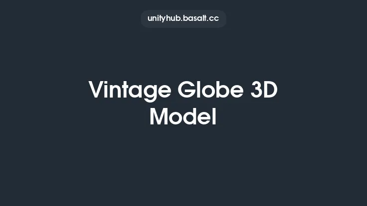 Vintage Globe 3D Model Thumbnail
