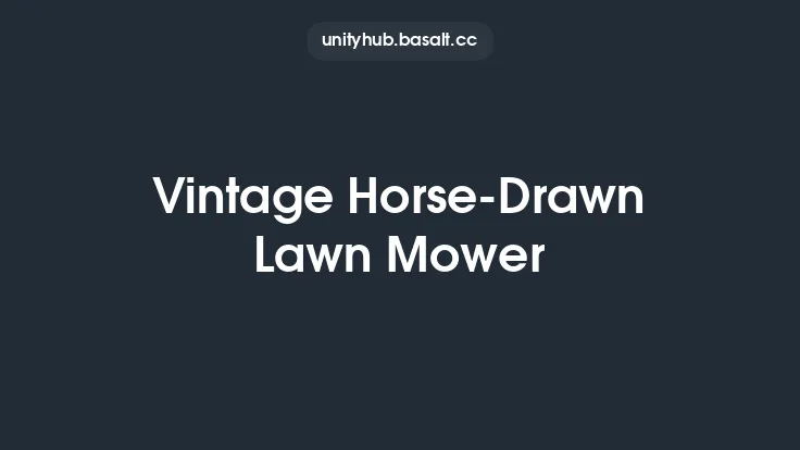 Vintage Horse-Drawn Lawn Mower Thumbnail